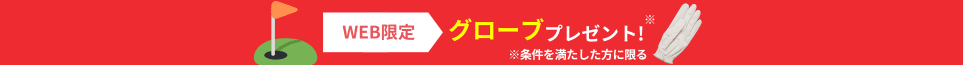 WEB限定　グローブプレセント　※条件を満たした方に限る